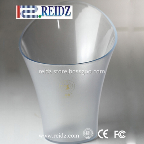 Plastic wine beer bottle custom acrylic ice bucket